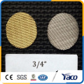 15mm brass filter screen disc, brass screen mesh, brass filter disc